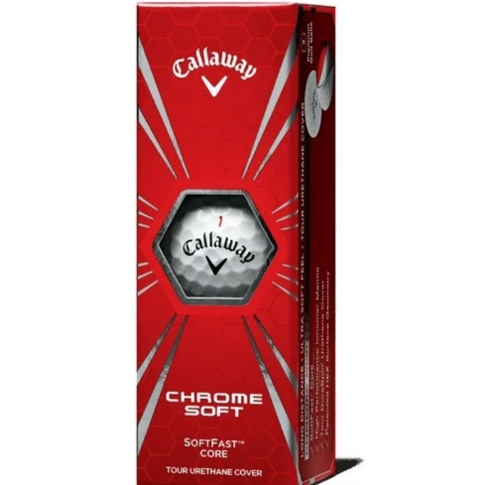 👉NEW Callaway Chrome Soft Golf Balls in Red Packaging